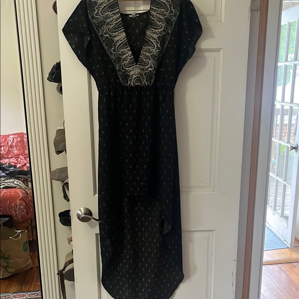 Black Hi-Low Hem Dress